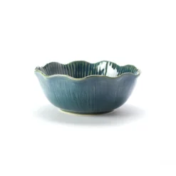 Schale 'Leaf' blau-grün