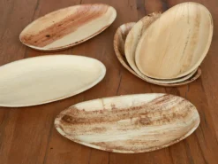 Schalen-Set aus Palmblättern 6 Stück