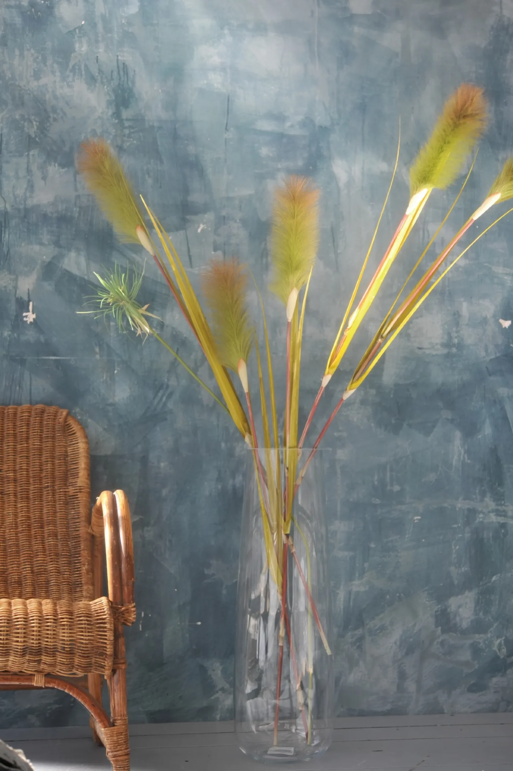 Schilfgras mit Blüte