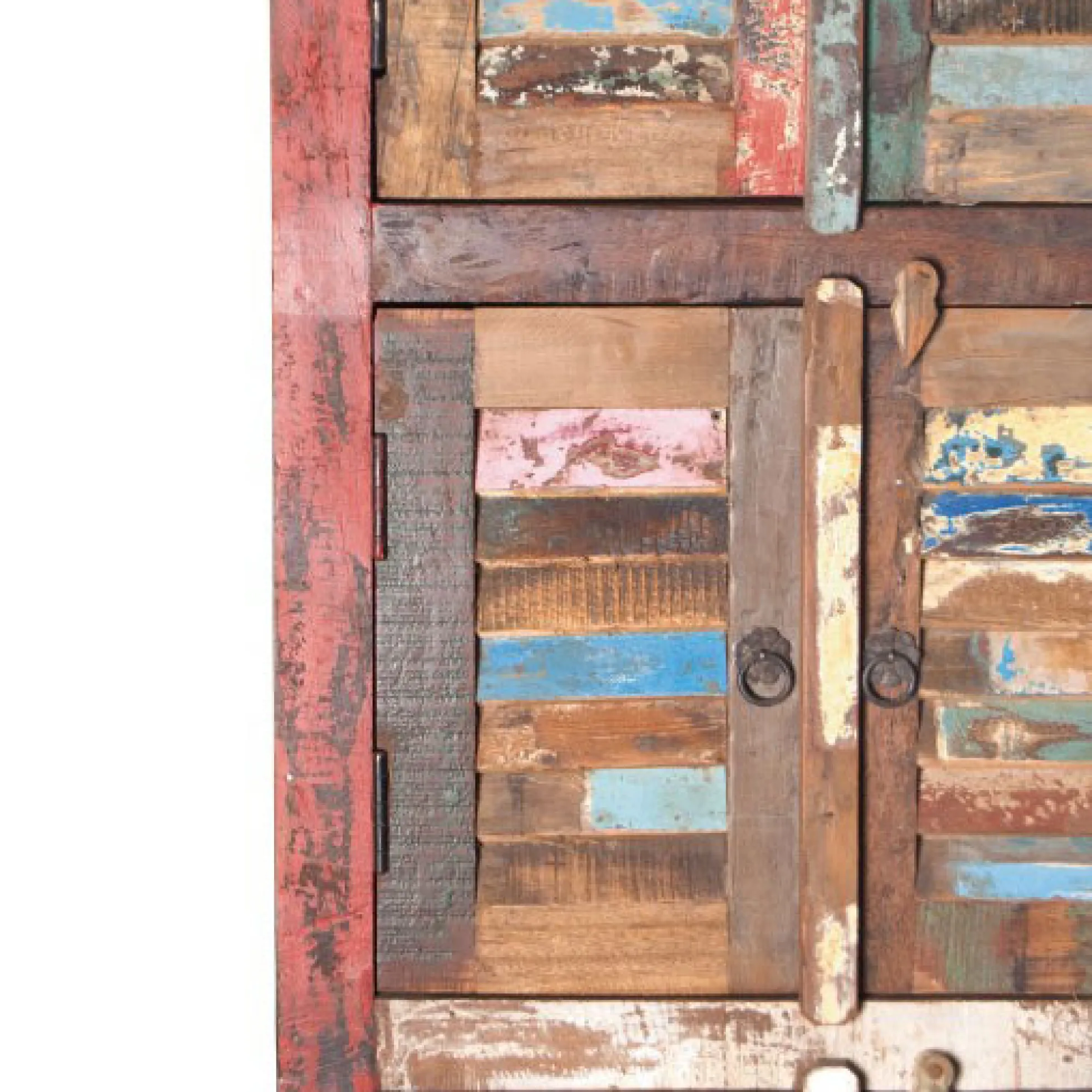 Schrank 'Jarrow' mit 8 Türen aus recyceltem Holz