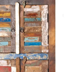Schrank 'Jarrow' mit 8 Türen aus recyceltem Holz