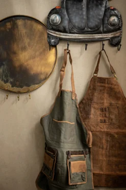 Schürze aus Canvas und Leder