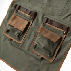 Schürze aus Canvas und Leder