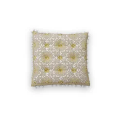 Sitzkissen beige-gelb-weiß