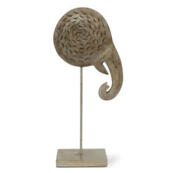 Skulptur Elefant abstrakt auf Ständer