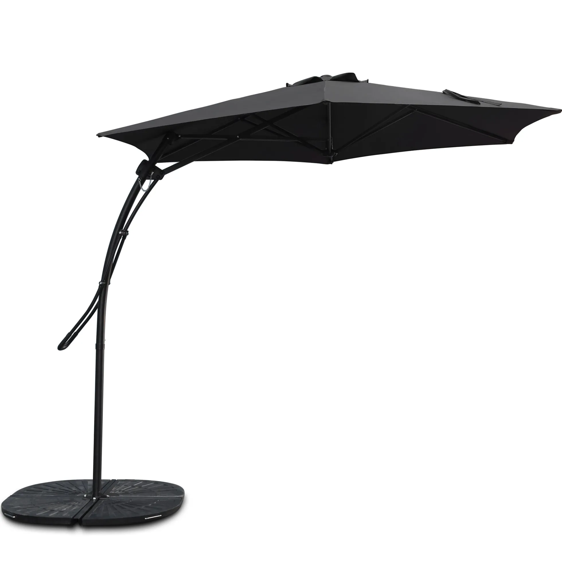 Sonnenschirm 'Desmann' dunkelgrau