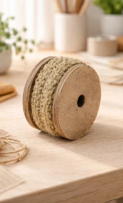 Spitzenband aus Jute natur