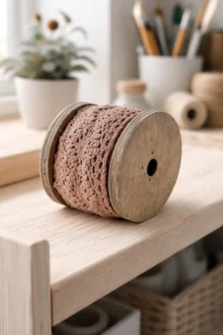 Spitzenband braun