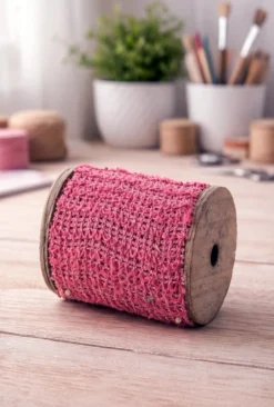 Spitzenband pink