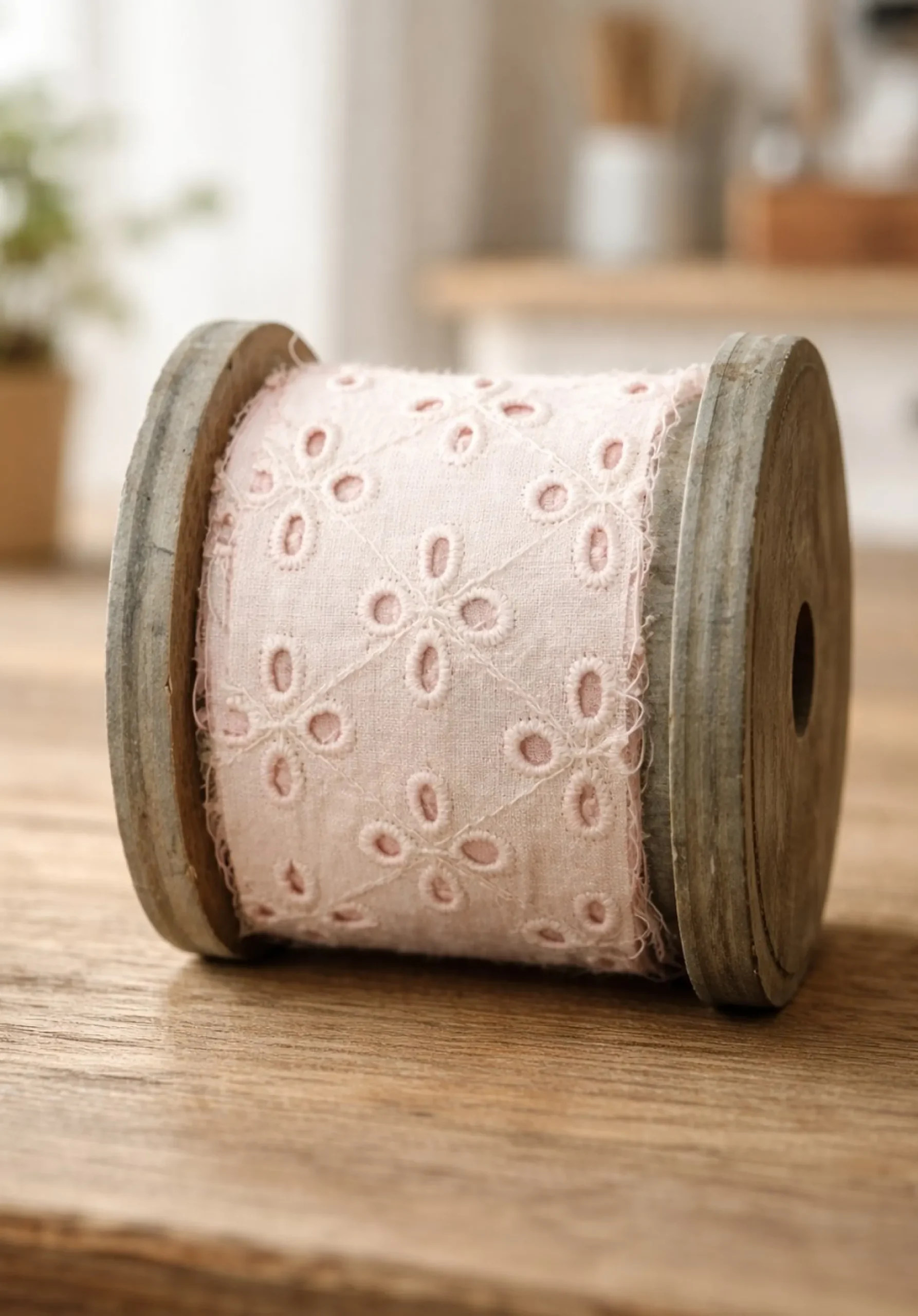 Spitzenband rosa