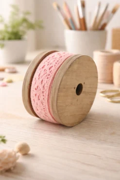Spitzenband rosa