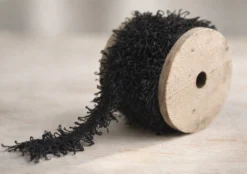 Stoffband mit Spitze schwarz