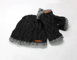 Strickmütze anthrazit-grau
