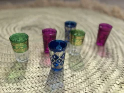 Teeglas 'Jakar' blau-silber