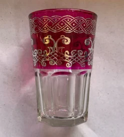 Teeglas 'Selsla' pink-silber