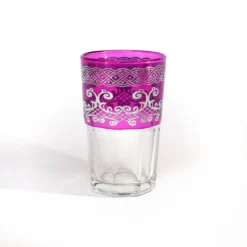 Teeglas 'Selsla' pink-silber