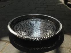 Teetablett mit Fuß 'Lotus'