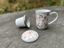 Teetasse mit Sieb 'Flourish'