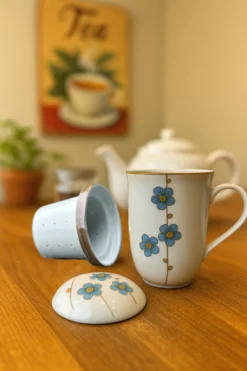 Teetasse mit Sieb 'Serenity'