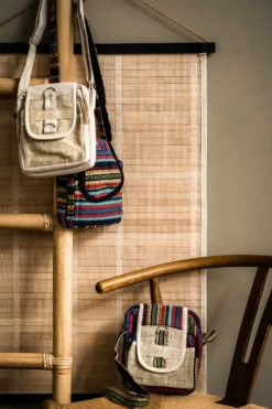 Umhängetasche aus Baumwolljacquard