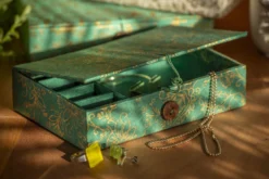 Utensilien-Box 'Floral' aus Loktapapier