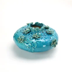 Vase 'Morgan' blau
