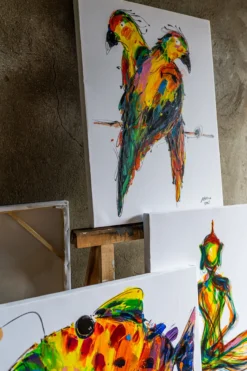 Wandbild 'Vögel'