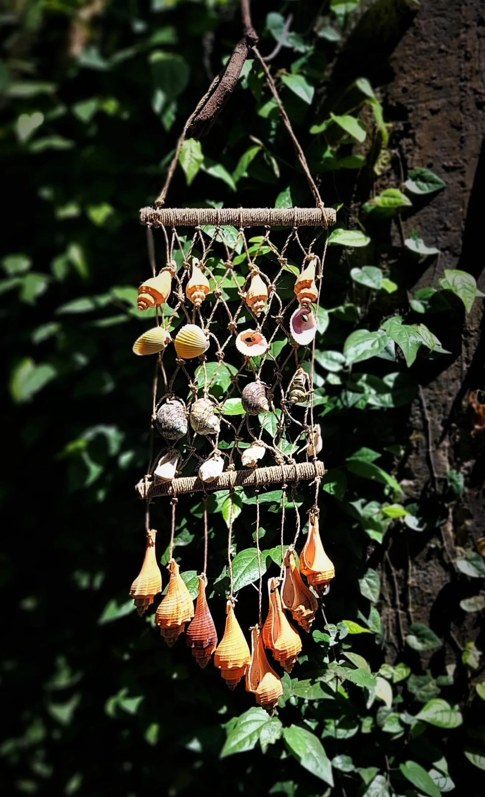 Wandschmuck Muschel-Netz