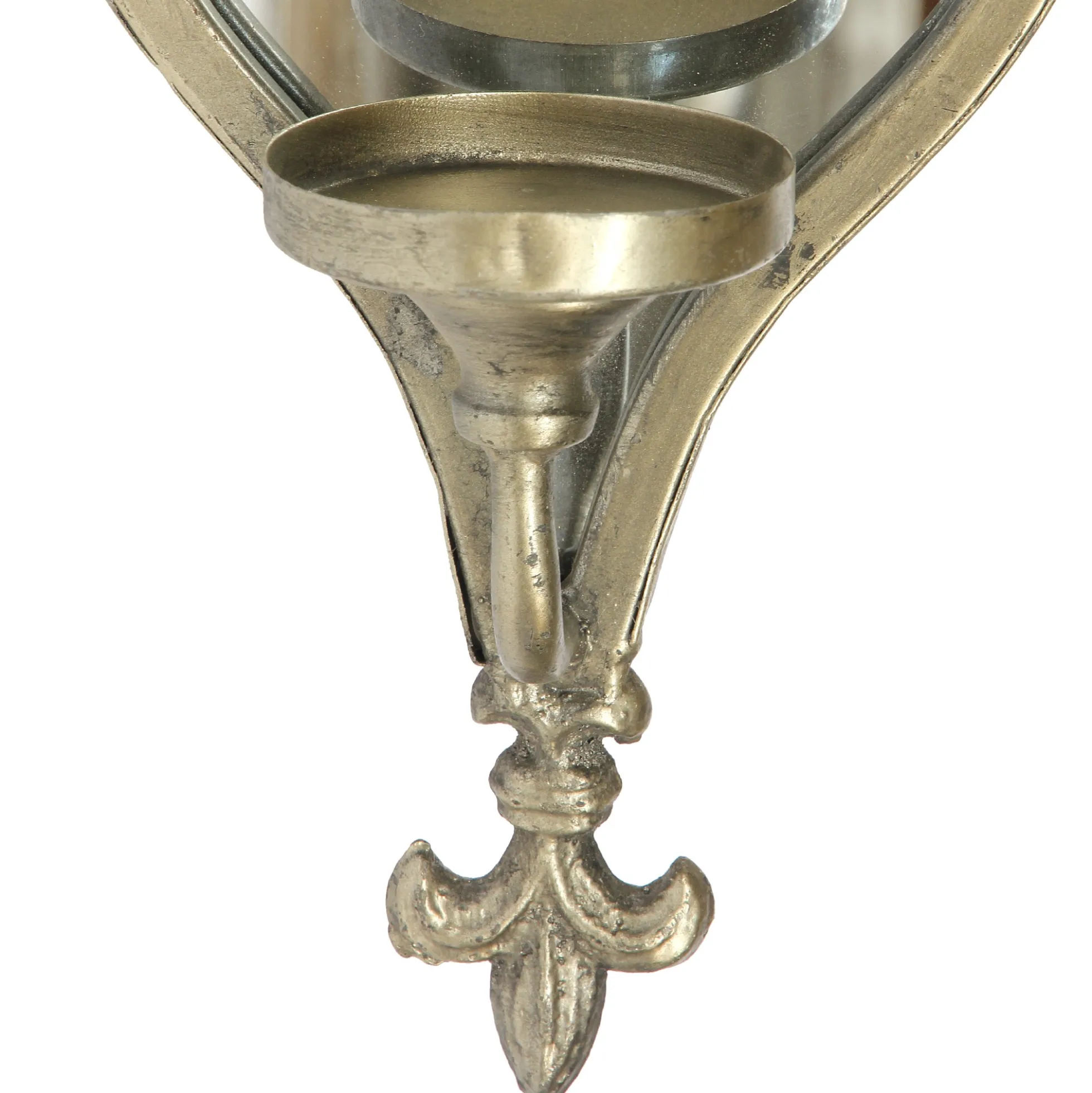 Wandspiegel mit Kerzenhalter