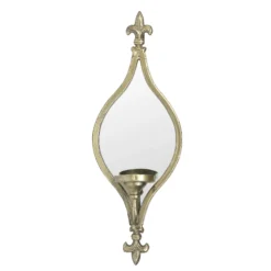 Wandspiegel mit Kerzenhalter