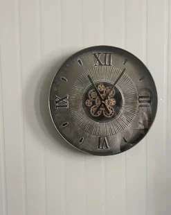 Wanduhr schwarz-gold