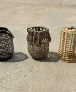 Windlicht aus Jute