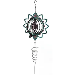 Windspiel 'Flower' mit Spirale