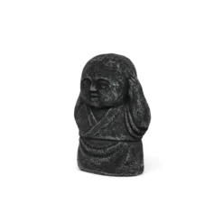 Zementfigur 'Fat Jizo - nichts hören'