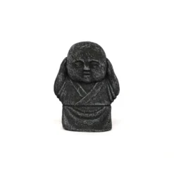 Zementfigur 'Fat Jizo - nichts hören'