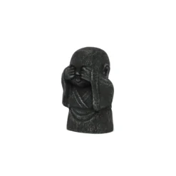 Zementfigur 'Fat Jizo - nichts sehen'