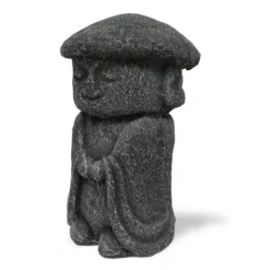 Zementfigur 'Jizo mit Hut'