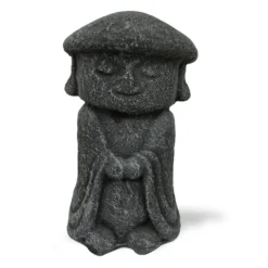 Zementfigur 'Jizo mit Hut'