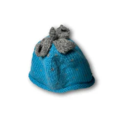 Zipfelmütze blau-grau